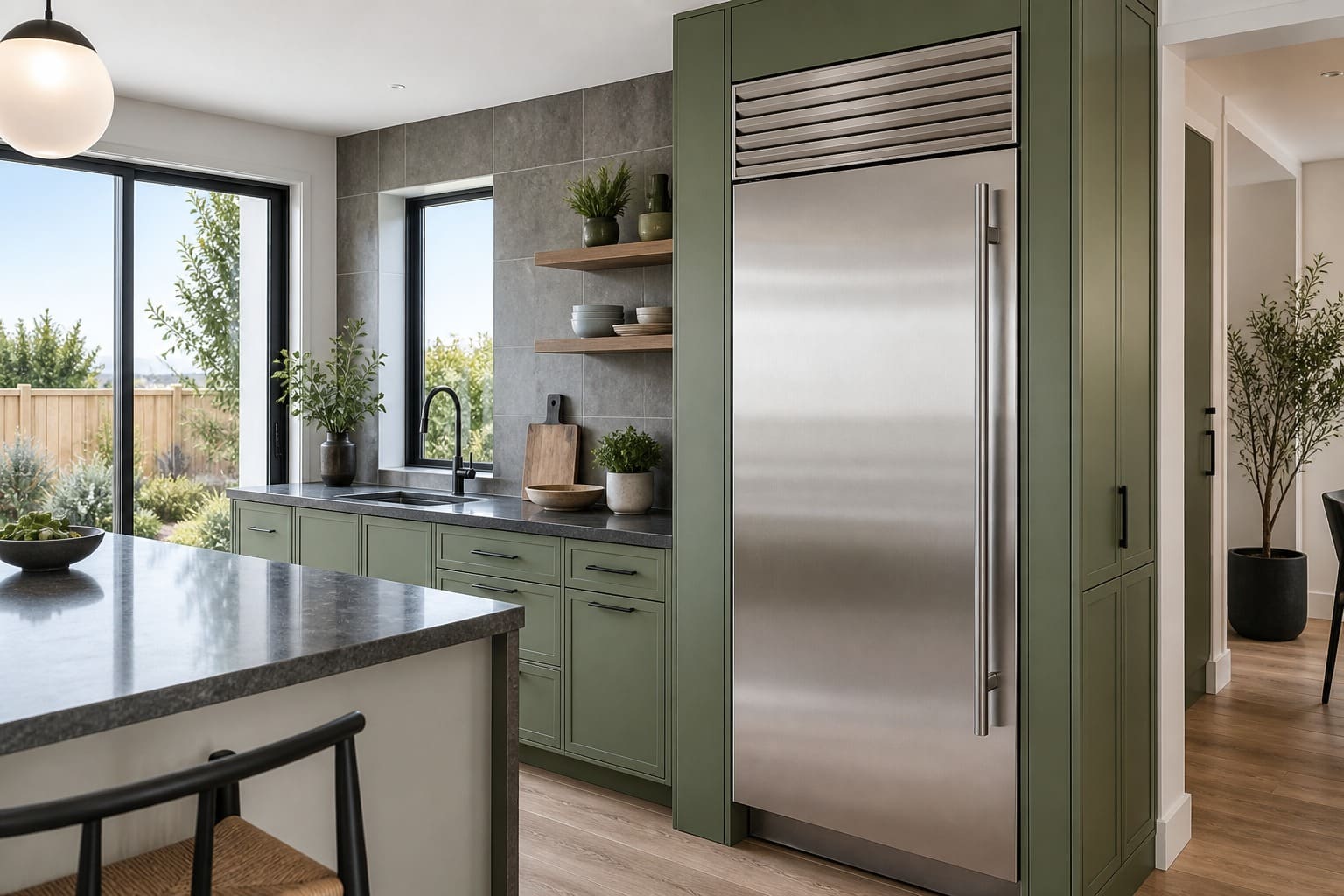 GE Monogram built-in refrigeration in a Dublin kitchen